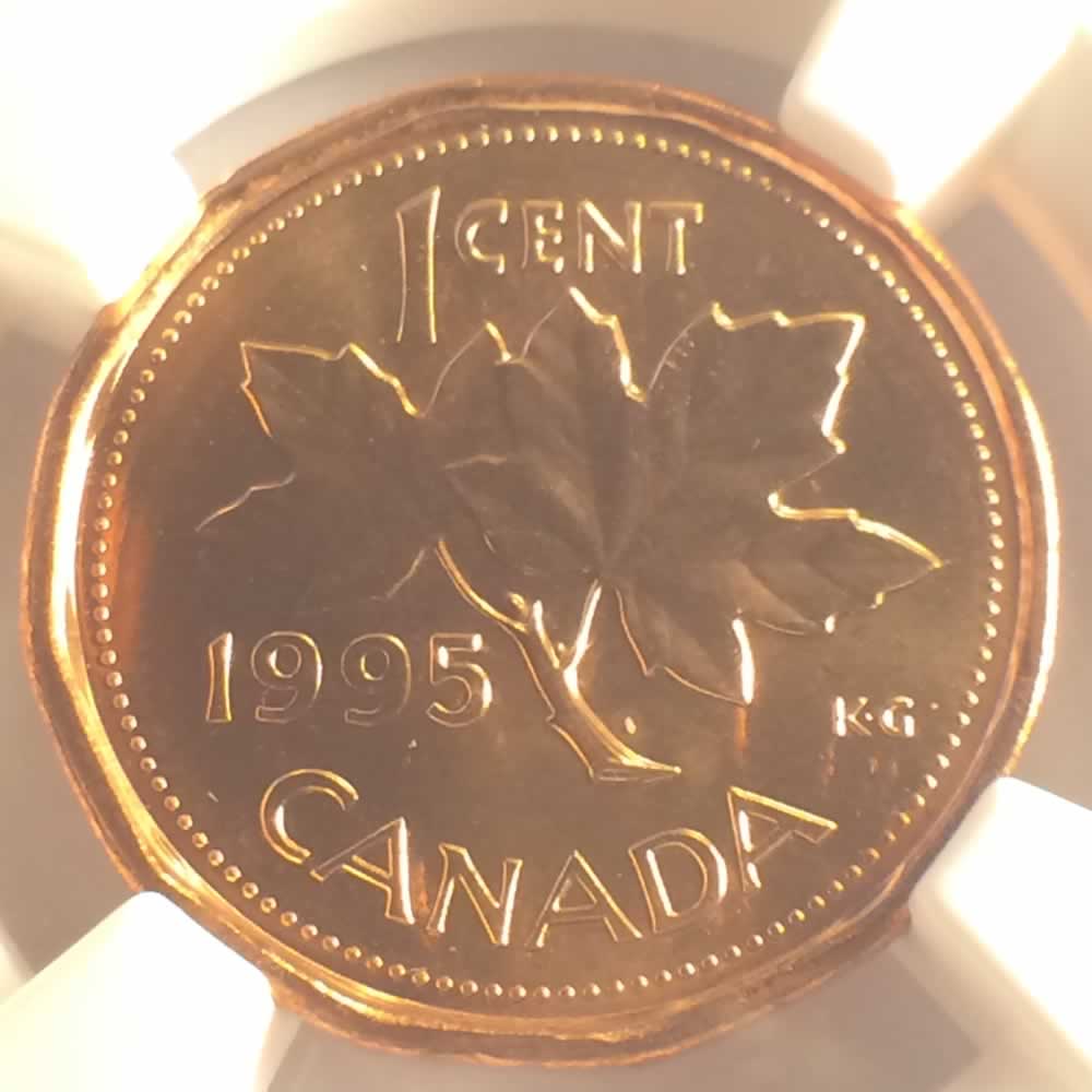 Canada 1995  Elizabeth II Canadian Cent ( C1C ) - Reverse