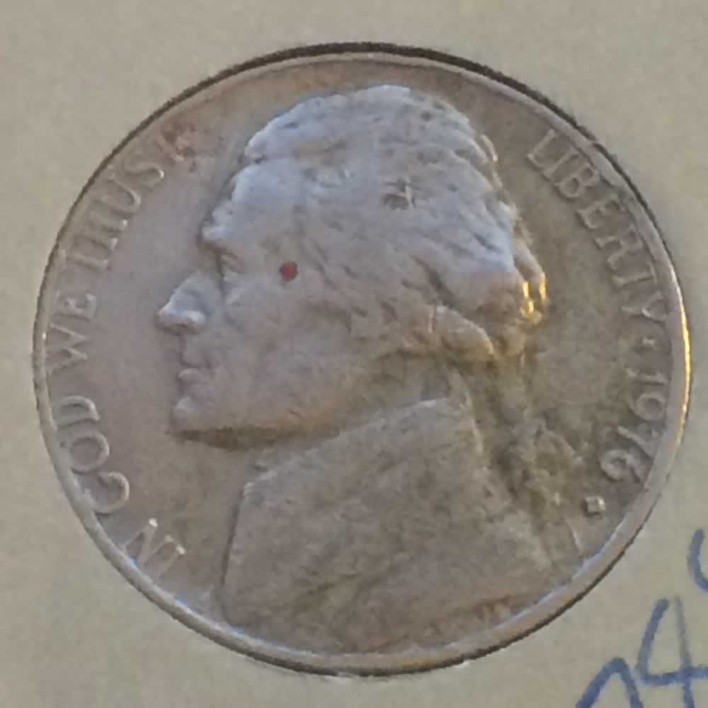 US 1976 D Jefferson Nickel ( 5C ) - Obverse