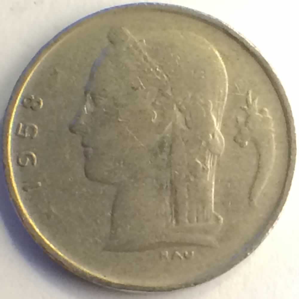 Belgium 1958  1 Franc - French ( 1 BEF ) - Obverse