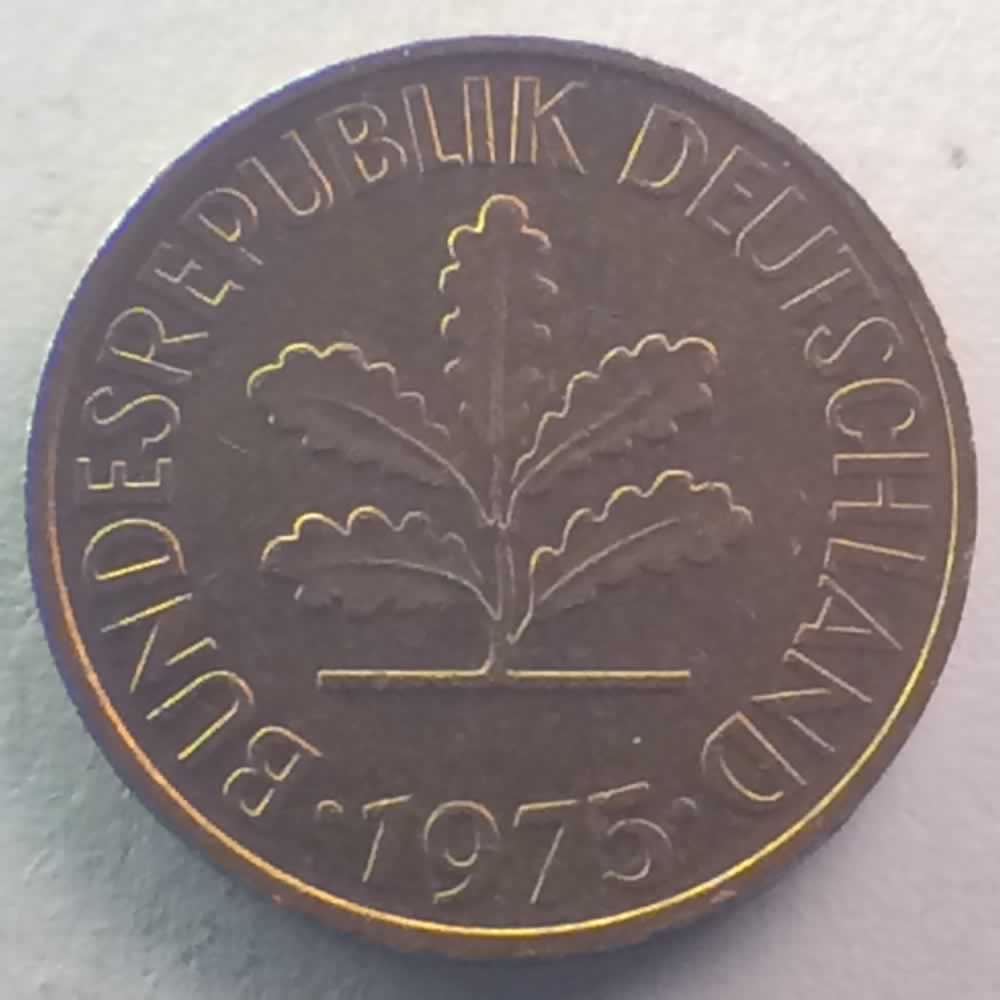 Germany 1975 G 2 Pfennig ( 2pf ) - Reverse