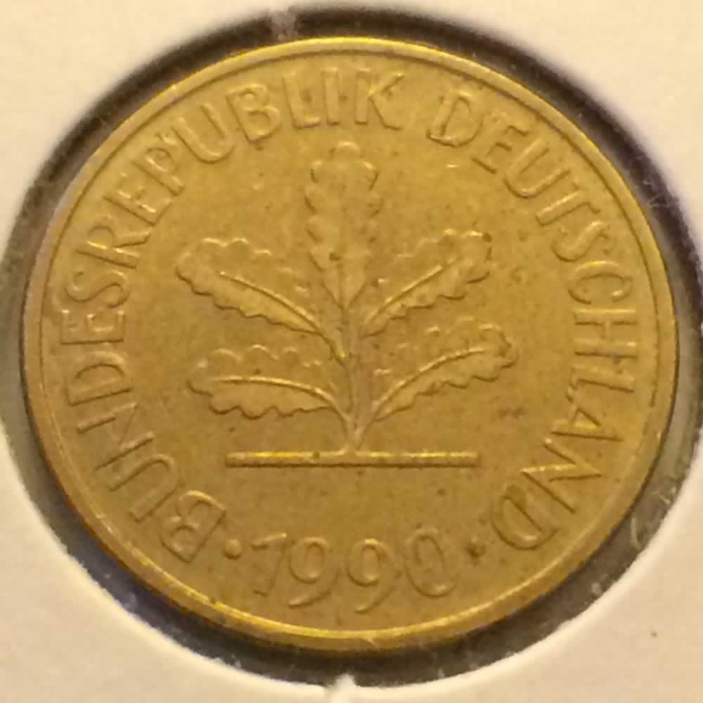 Germany 1990 D 5 Pfennig ( 5pf ) - Reverse