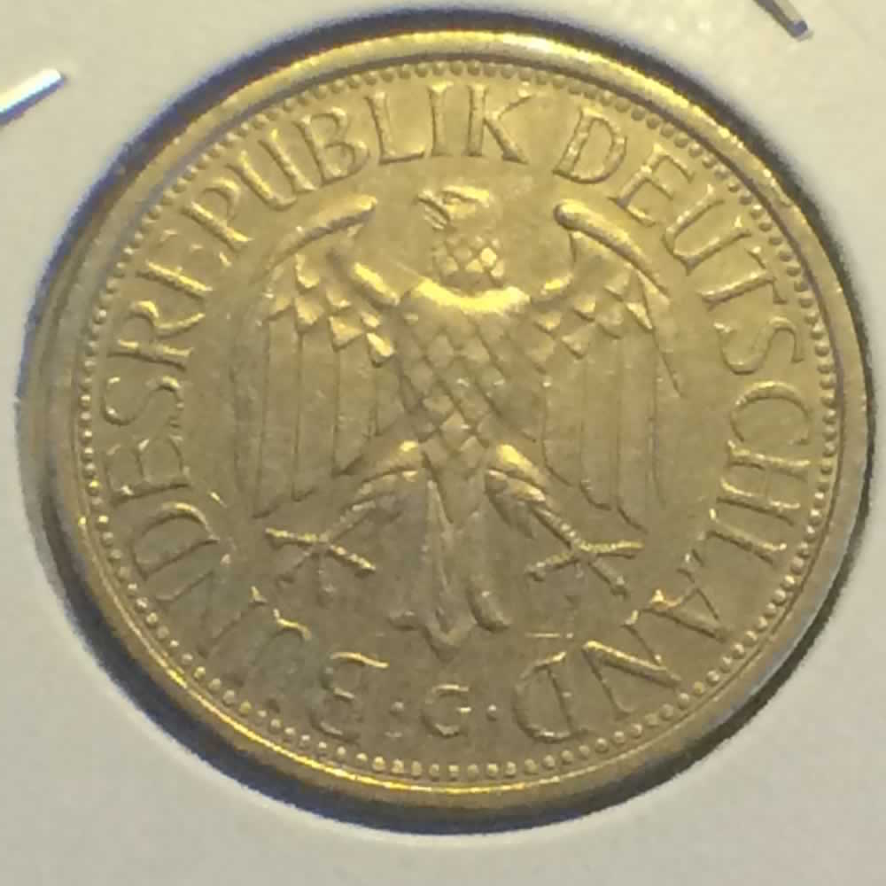 Germany 1981 G 1 Deutsche Mark ( DM 1 ) - Obverse