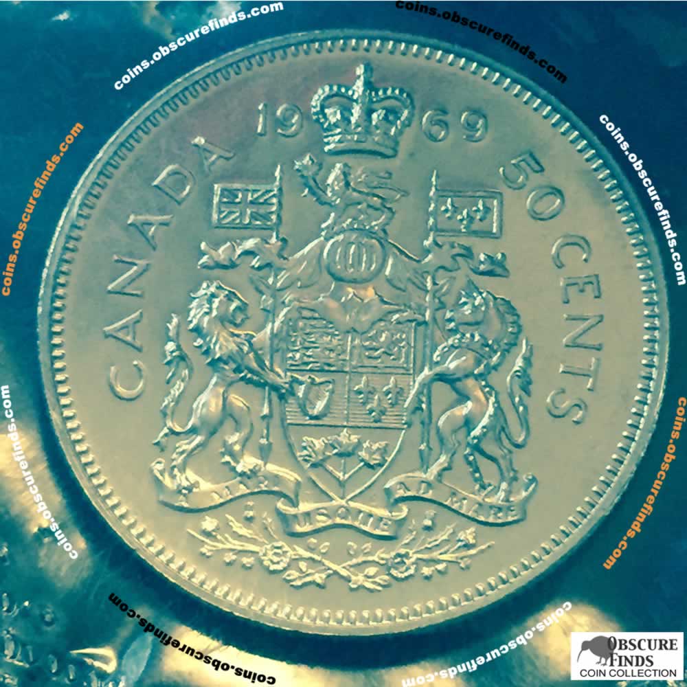 Canada 1969  Canadian Fifty Cents RCM ( C50C ) - Reverse