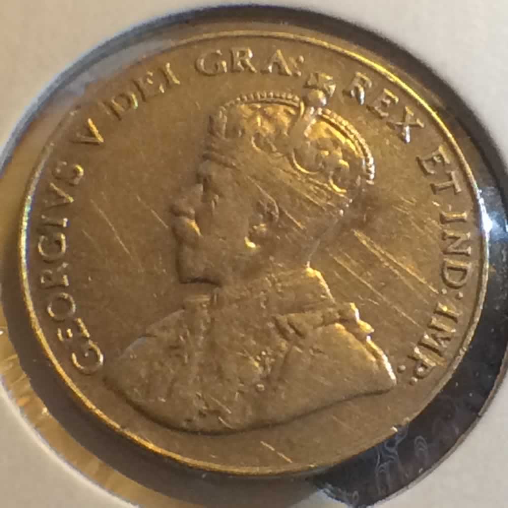 Canada 1933  Canadian 5 Cents ( C5C ) - Obverse