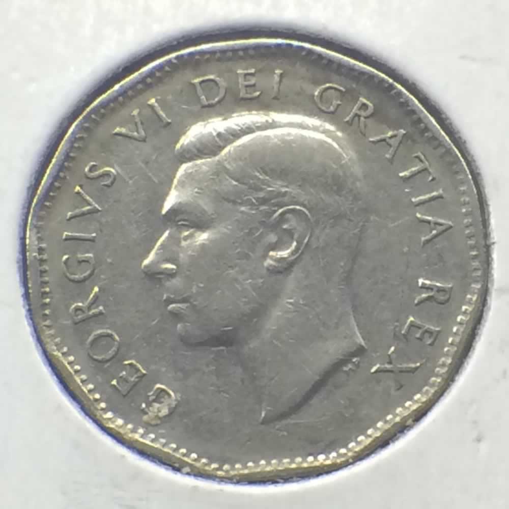 Canada 1950  Canadian 5 Cents ( C5C ) - Obverse