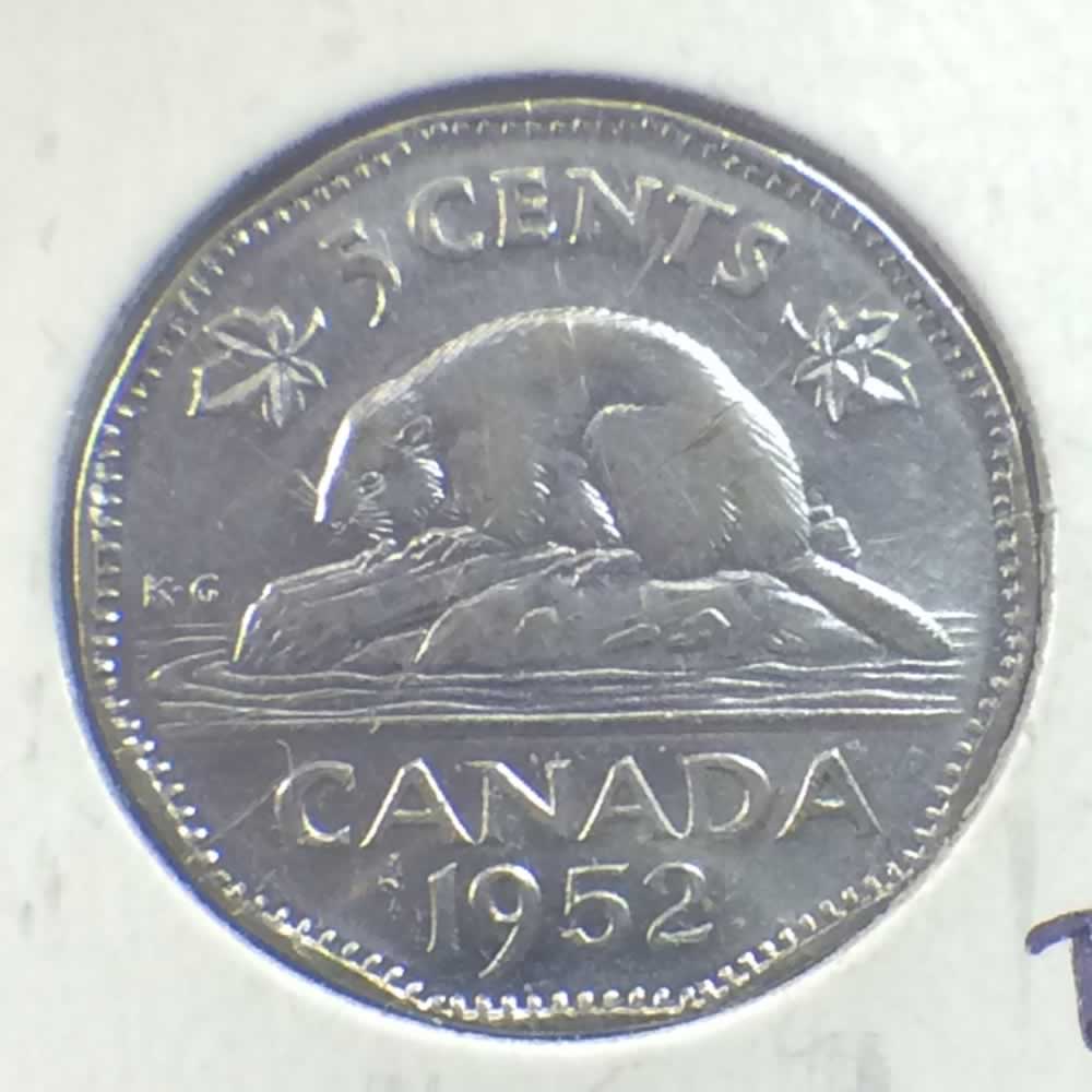 Canada 1952  Canadian 5 Cents - Error ( C5C ) - Reverse
