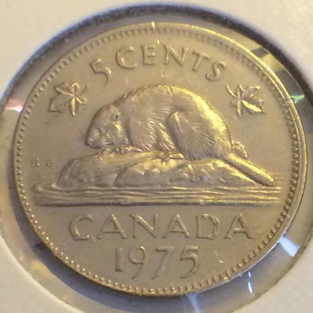Canada 1975  Canadian Nickel ( C5C ) - Reverse
