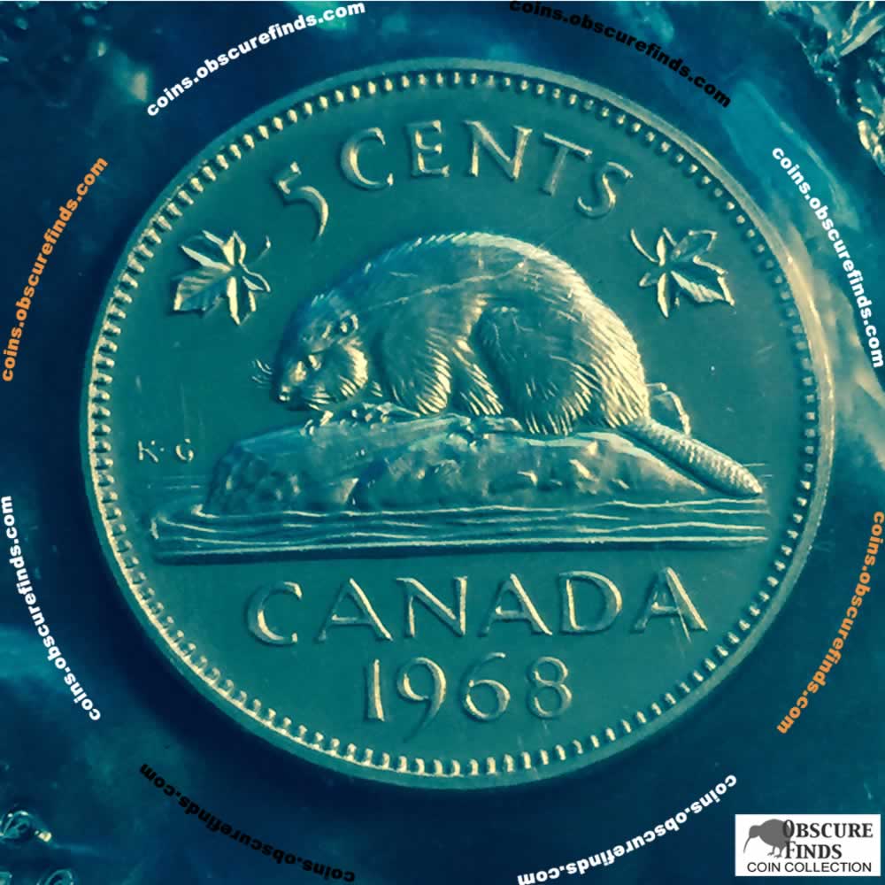 Canada 1968  Canadian 5 Cents RCM ( C5C ) - Reverse