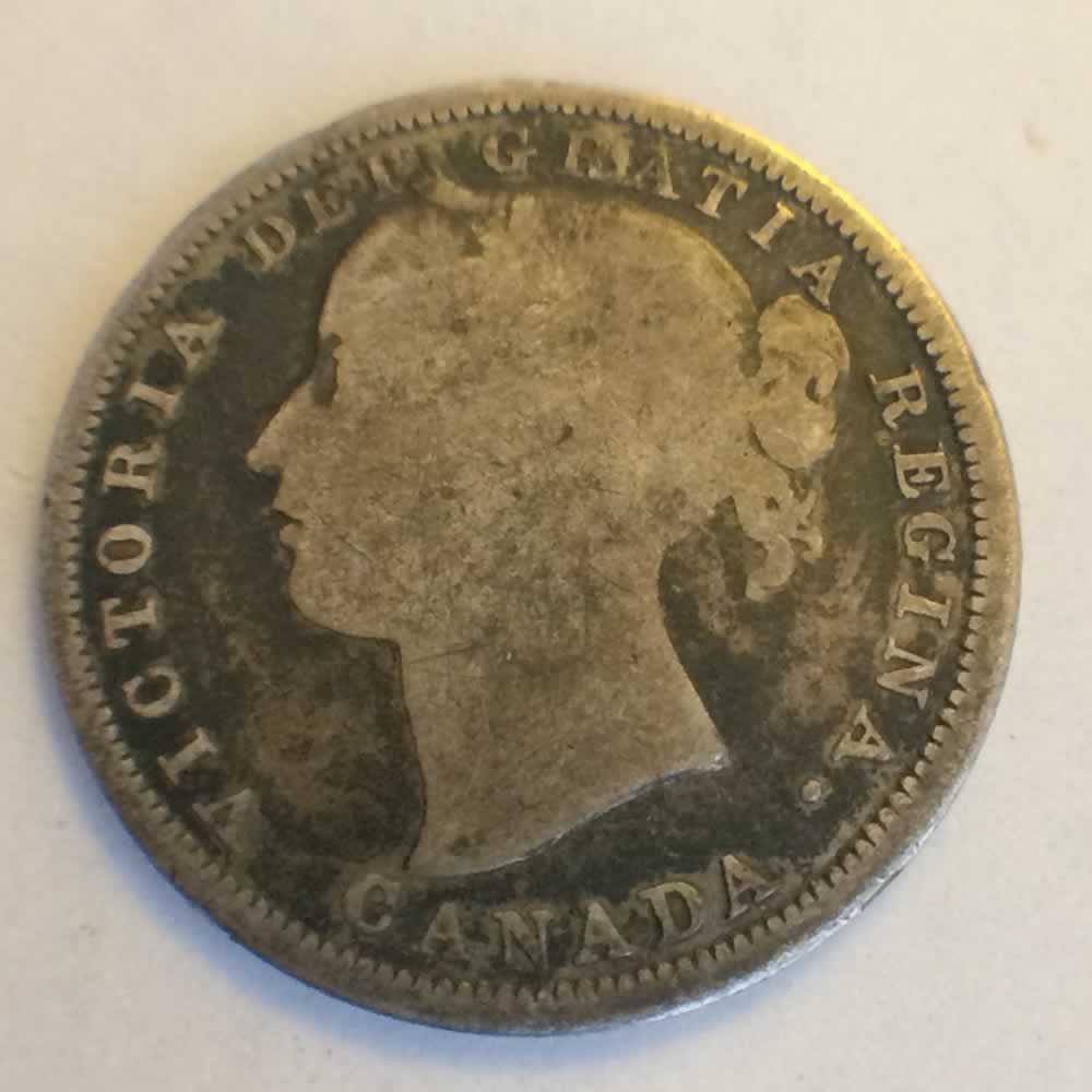 Canada 1858  Canadian Twenty Cents ( C20C ) - Obverse