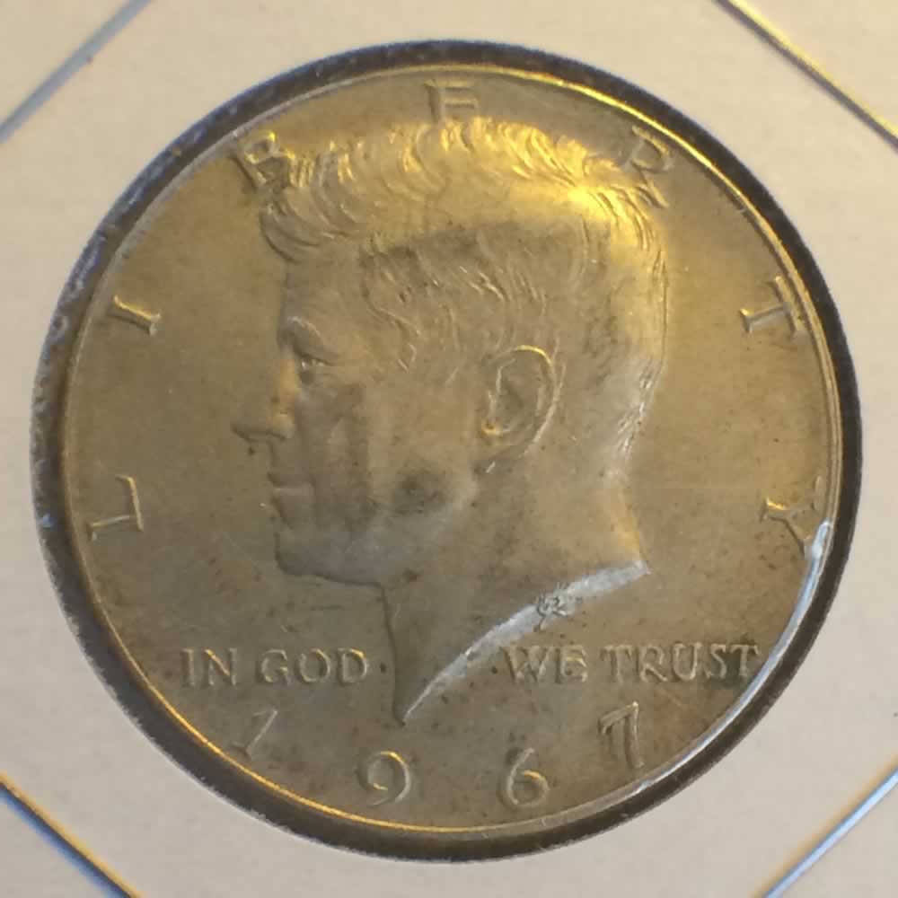 US 1967  Kennedy Half Dollar ( 50C ) - Obverse