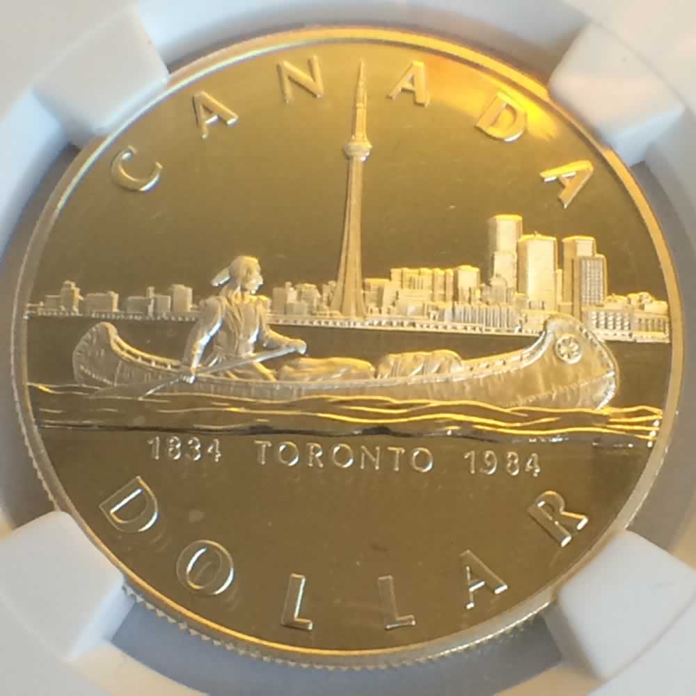 Canada 1984  Toronto Silver Dollar ( CS$1 ) - Reverse