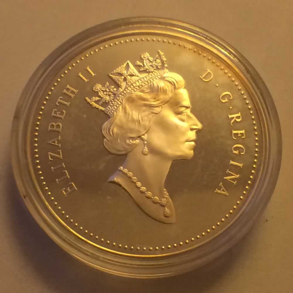 Canada 1995  Proof Hudson Bay Silver Dollar ( CS$1 ) - Obverse