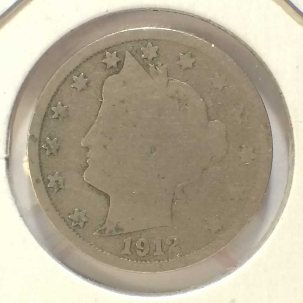 US 1912  Liberty Head 'V' Nickel ( 5C ) - Obverse