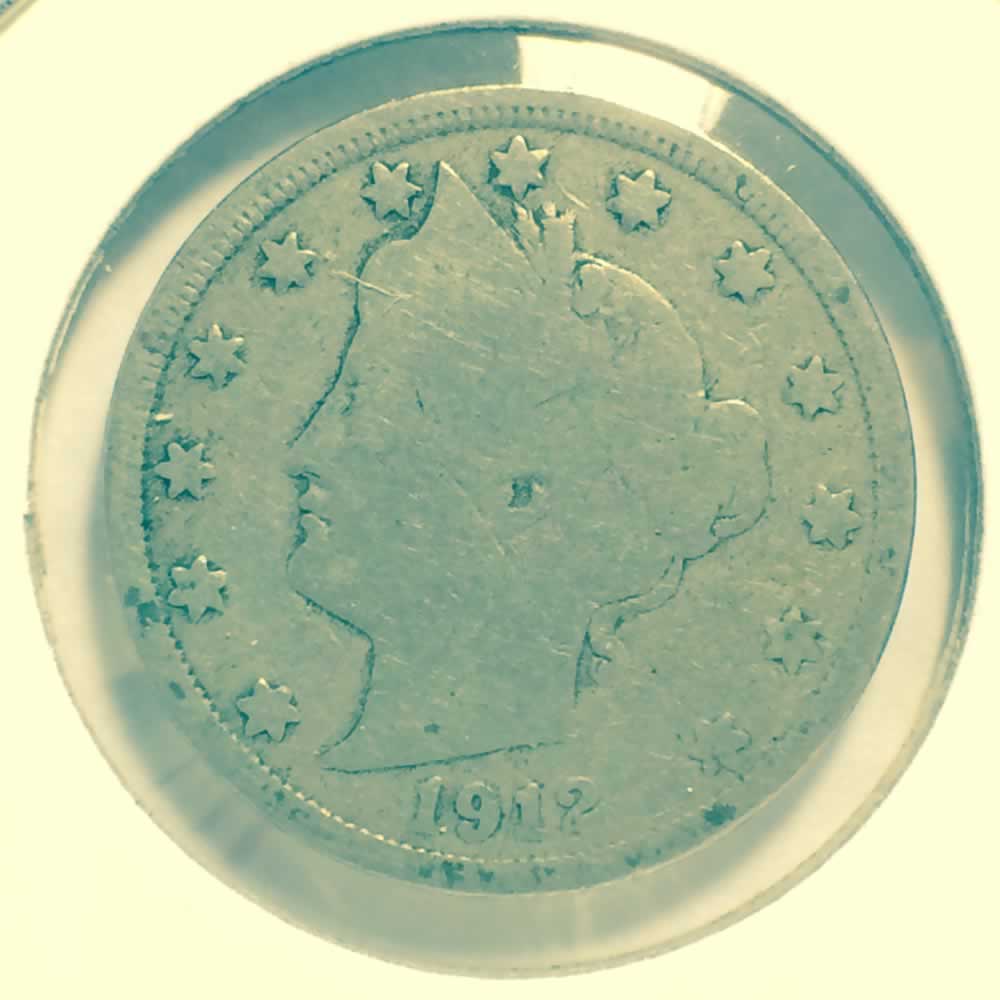 US 1912  Liberty Head 'V' Nickel ( 5C ) - Obverse
