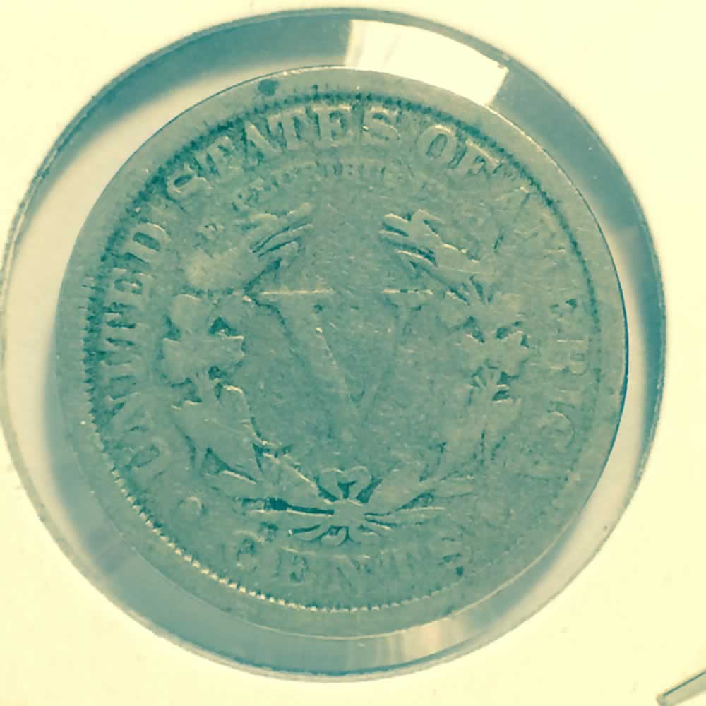 US 1912  Liberty Head 'V' Nickel ( 5C ) - Reverse