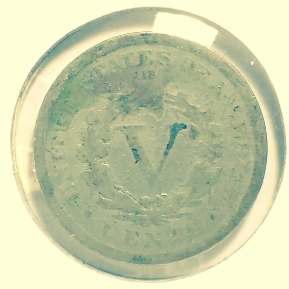 US 1905  Liberty Head 'V' Nickel ( 5C ) - Reverse