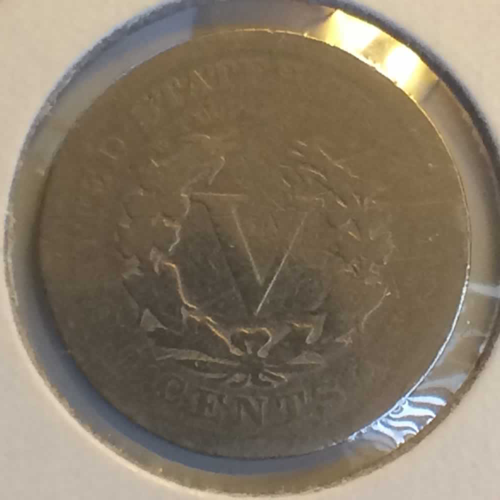 US 1904  Liberty Head V Nickel ( 5C ) - Reverse