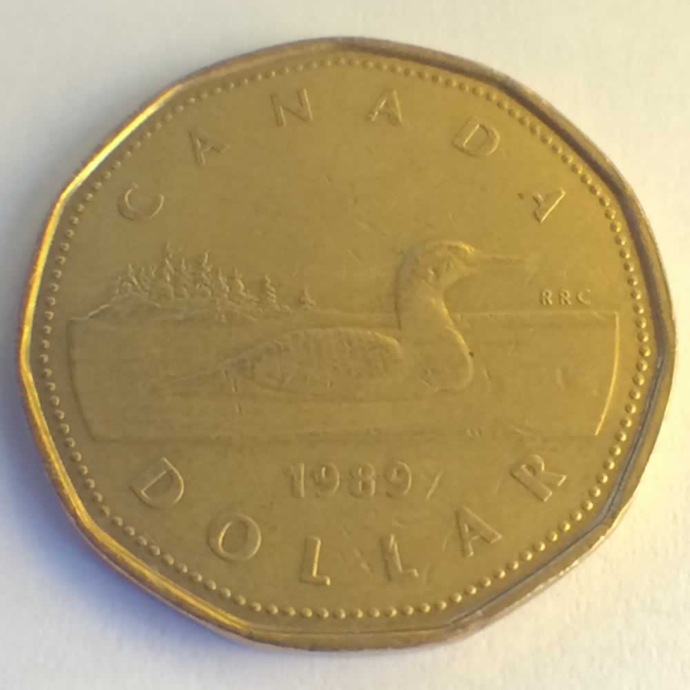 Canada 1989  Canadian Dollar ( C$1 ) - Reverse