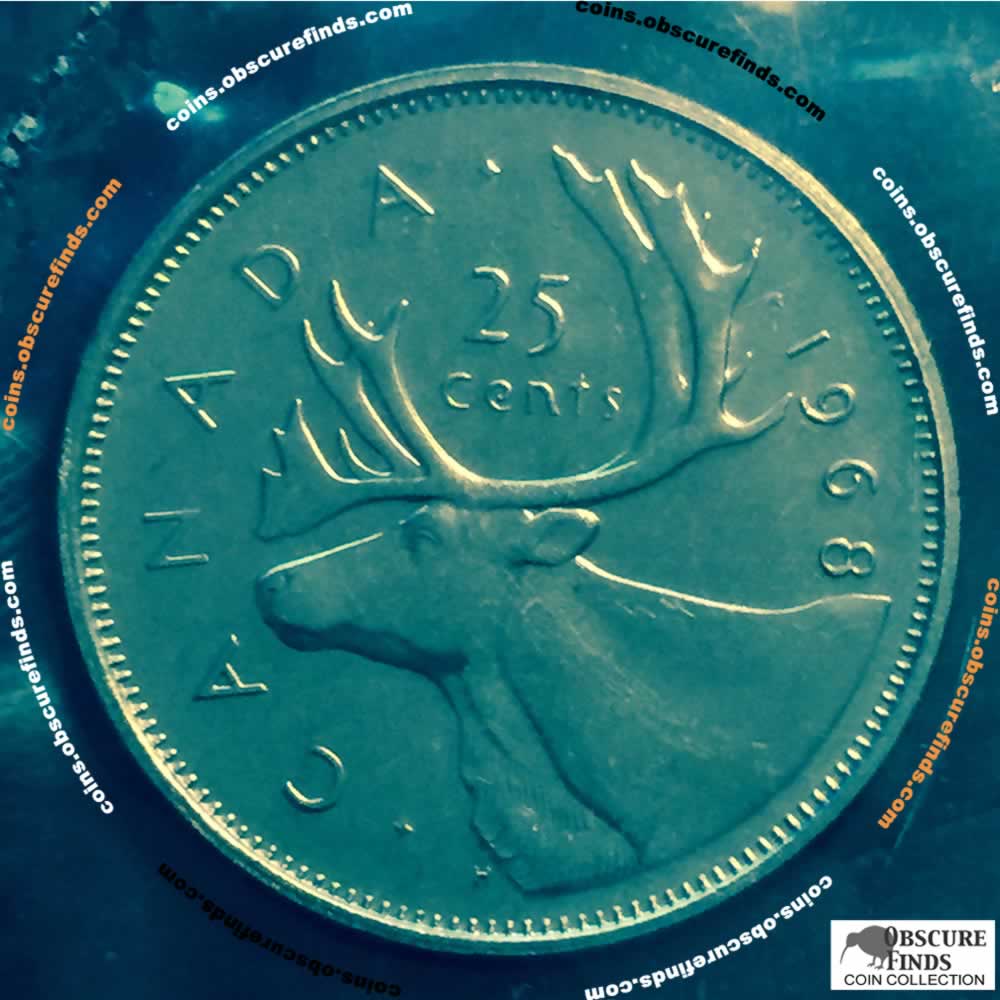 Canada 1968  Canadian 25 Cents RCM ( C25C ) - Reverse