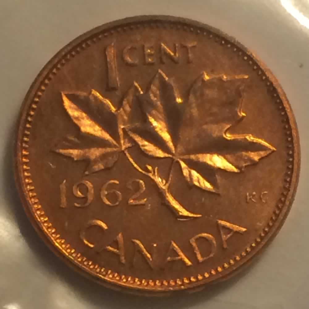 Canada 1962  Canadian One Cent RCM ( C1C ) - Reverse
