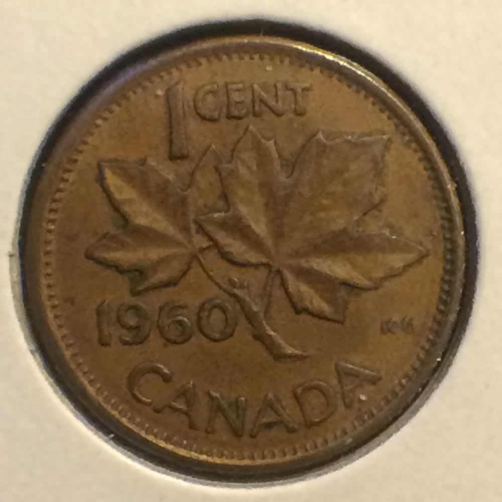 Canada 1960  Canadian 1 Cent ( C1C ) - Reverse