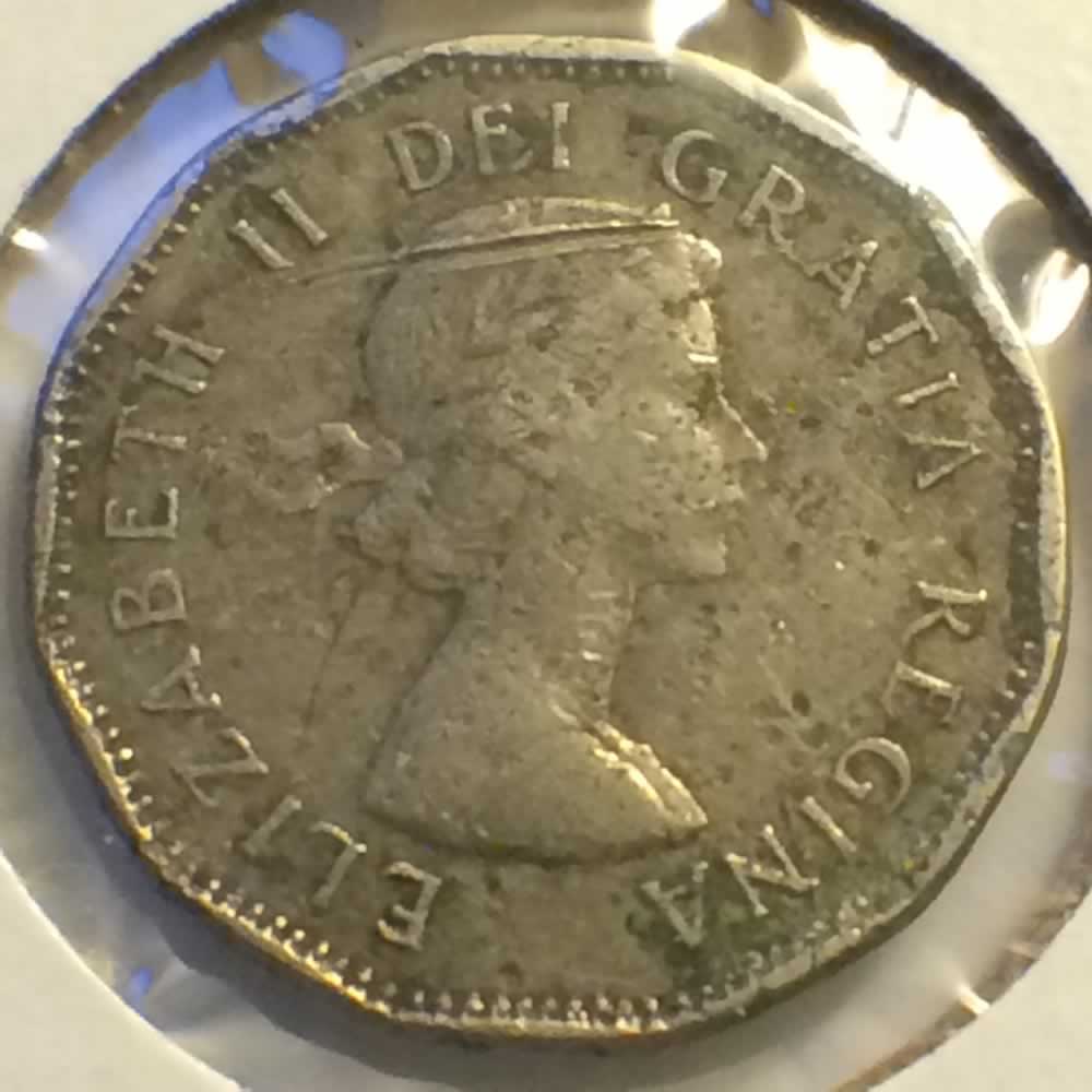 Canada 1961  Canadian Five Cent ( C5C ) - Obverse