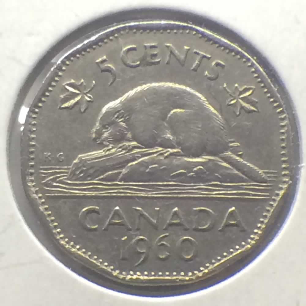 Canada 1960  Canadian 5 Cents ( C5C ) - Reverse