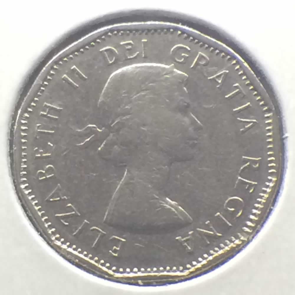 Canada 1961  Canadian 5 Cents ( C5C ) - Obverse