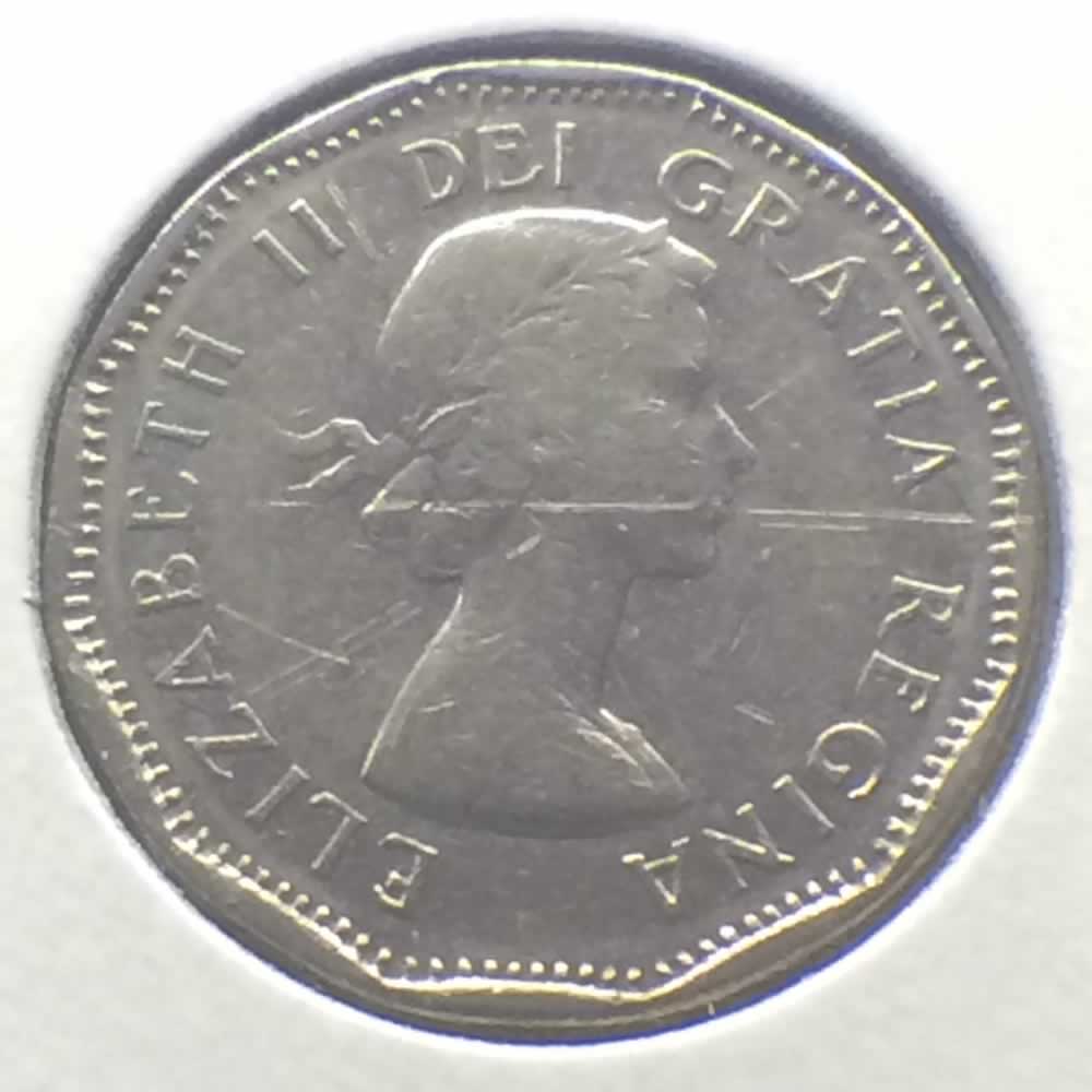 Canada 1962  Canadian 5 Cents ( C5C ) - Obverse